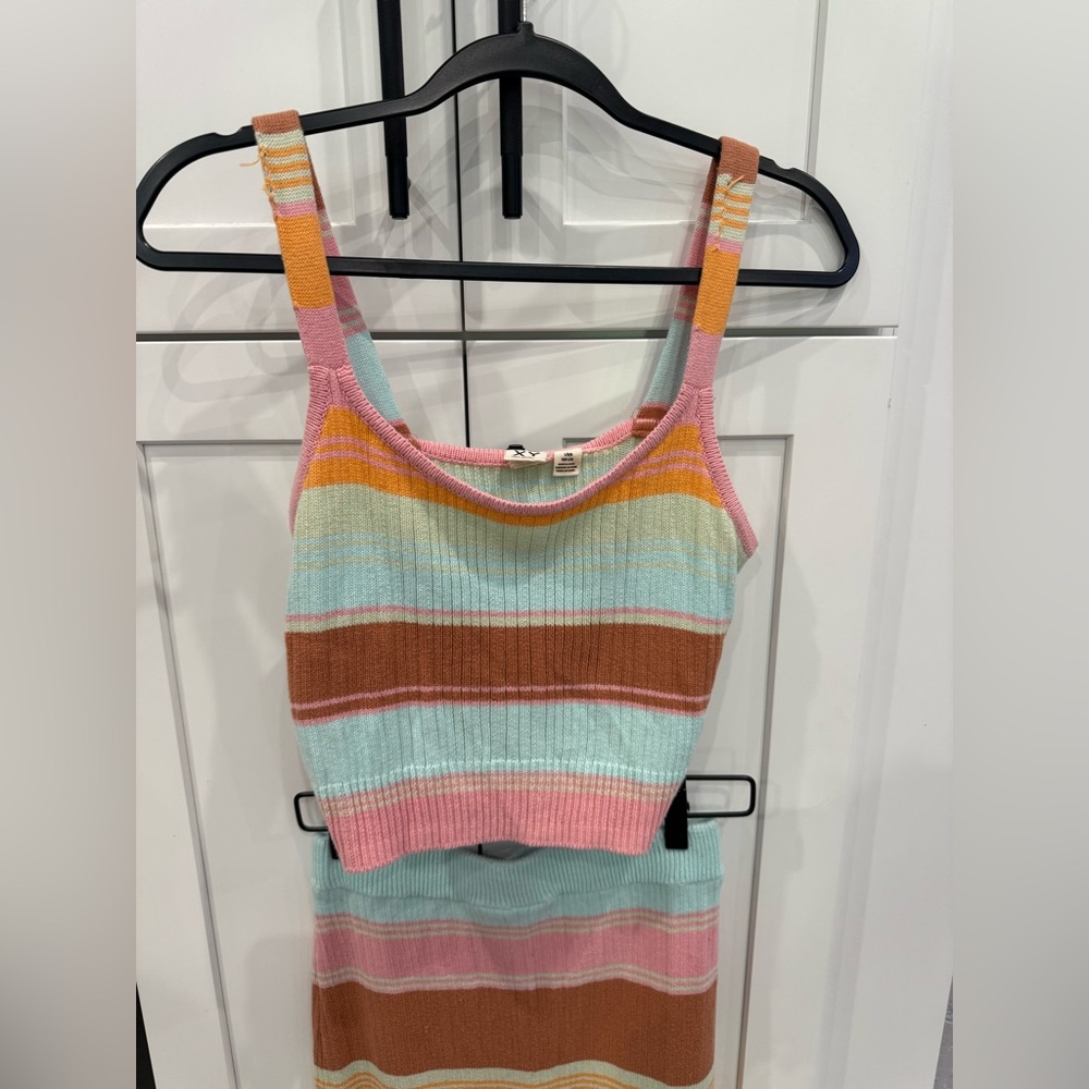 Roxy Set - Playa Morning - Knitted Bodycon Skirt & Top - Large - Picture 5 of 12